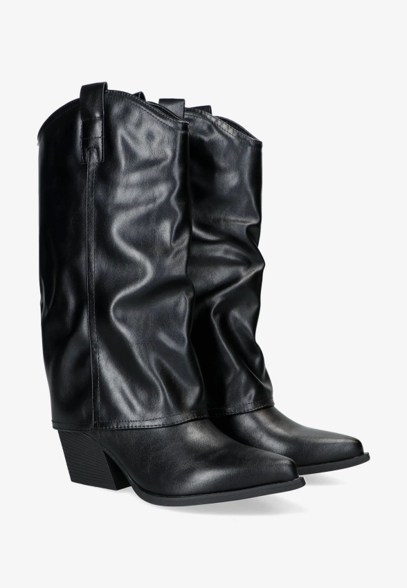 KOZAKI KOWBOJKI DAMSKIE ZE SKÓRY EKOLOGICZNEJ CLYO RQY29