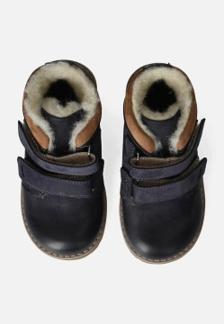 OCIEPLANE TRZEWIKI CHŁOPIĘCE ZE SKÓRY EMEL EV 2722-21