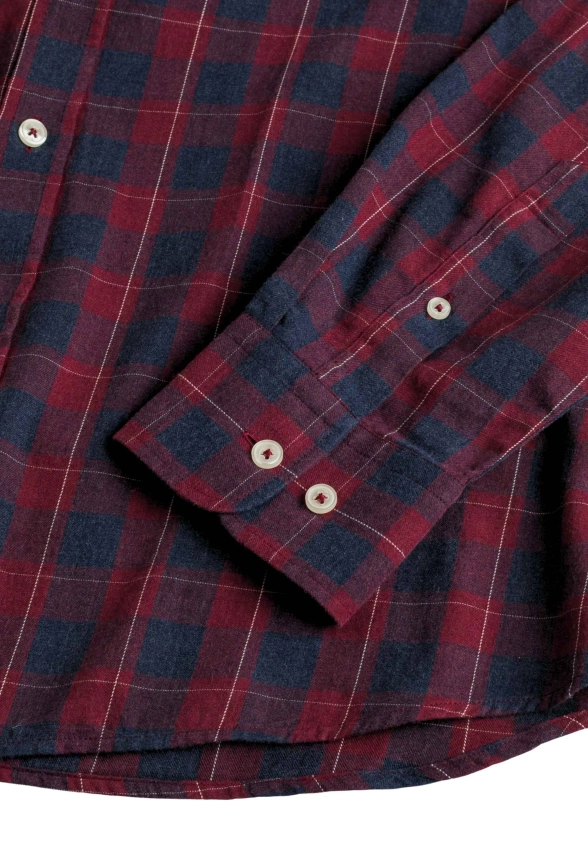 KOSZULA MĘSKA Z DŁUGIM RĘKAWEM W KRATĘ MCS 3MSH211-05614