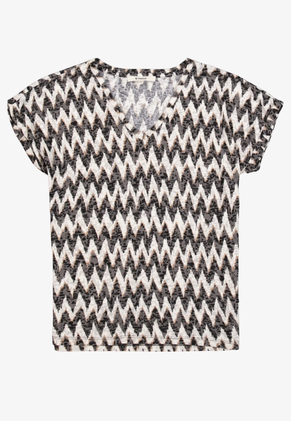 T-SHIRT DAMSKI Z KRÓTKIM RĘKAWEM GARCIA JEANS Z0064