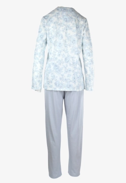 BAWEŁNIANA PIŻAMA DAMSKA Z DŁUGIM RĘKAWEM LINCLALOR 75336