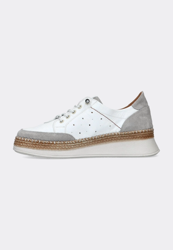 SKÓRZANE SNEAKERSY DAMSKIE NA KOTURNIE LORETTA VITALE Z364