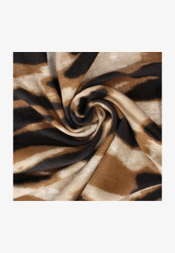 SZAL DAMSKI Z WISKOZY WZÓR ZEBRA K-1902