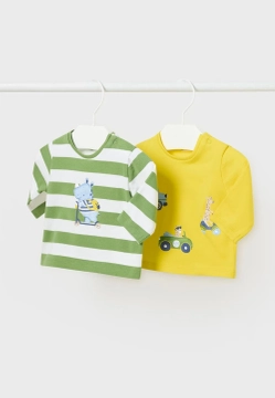 ZESTAW 2 KOSZULEK Z DŁUGIM RĘKAWEM MAYORAL 1004