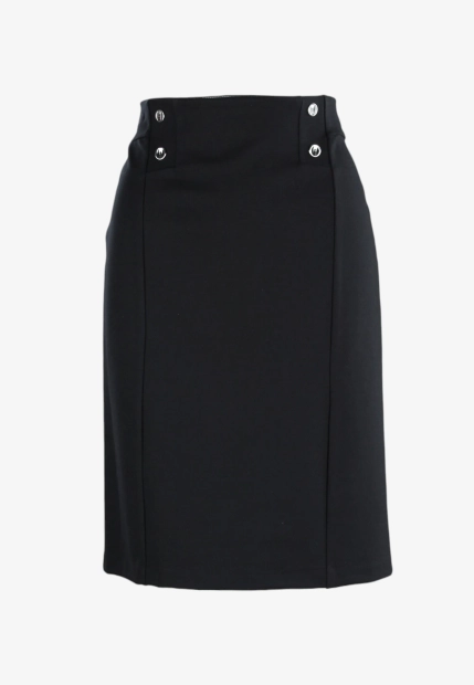 SPÓDNICA DAMSKA Z OZDOBNYMI GUZIKAMI Z MIESZANKI WISKOZY IBER MELIN PM