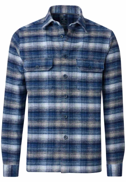 FLANELOWA KOSZULA MĘSKA Z DŁUGIM RĘKAWEM REDMOND 252135111