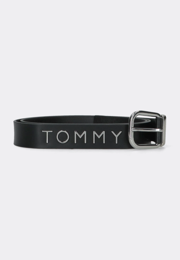 SKÓRZANY GŁADKI PASEK DAMSKI TOMMY JEANS AW0AW16255C