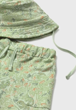 KOMPLET CHLOPIECY T-SHIRT BERMUDY CZAPKA MAYORAL 1667