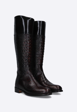 KOZAKI DAMSKIE SKÓRZANE WYSOKIE CALPIERRE DZ56