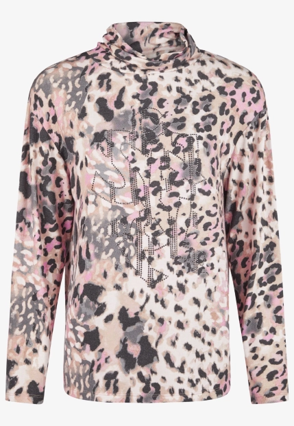 WZORZYSTY GOLF DAMSKI Z WISKOZY BARBARA LEBEK 37180052