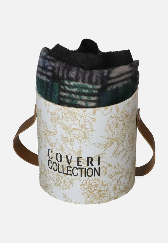 DUŻY CIEPŁY SZAL DAMSKI COVERI COLLECTION 223503