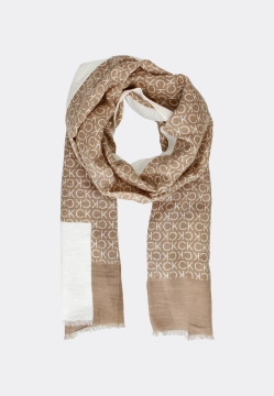 SZAL DAMSKI Z DODATKIEM LNU CALVIN KLEIN K60K612895