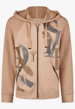 BLUZA DAMSKA ZAPINANA NA ZAMEK Z KAPTUREM BARBARA LEBEK 37110052