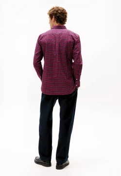 KOSZULA MĘSKA Z DŁUGIM RĘKAWEM W KRATĘ TOMMY HILFIGER MW0MW40467