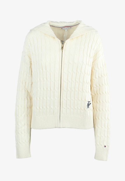 SWETER DAMSKI Z KAPTUREM ZAPINANY NA ZAMEK TOMMY HILFIGER WW0WW48440