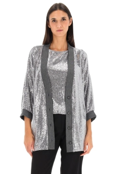 MARYNARKA DAMSKA Z CEKINAMI EKS 94896