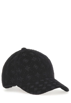 SZTRUKSOWA CZAPKA Z DASZKIEM Z LOGO 4G PEONY GUESS AW5391 POL01