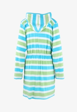 SZLAFROK DAMSKI FROTEE Z KAPTUREM ZAPINANY NA ZAMEK BŁYSAKWICZNY COMTESSA 251402