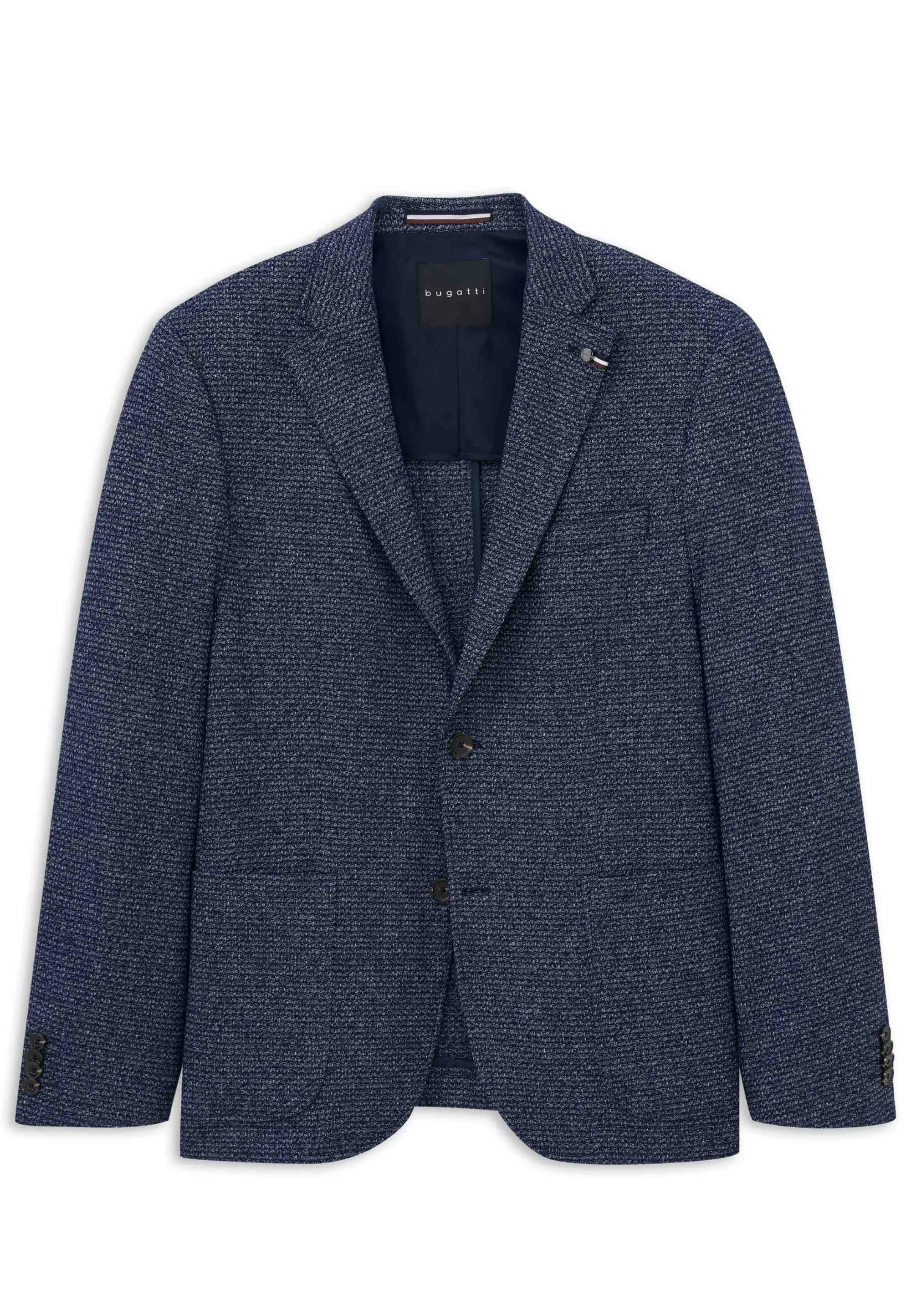 JEDNORZĘDOWA MARYNARKA MĘSKA JERSEY BUGATTI 19250 198133C