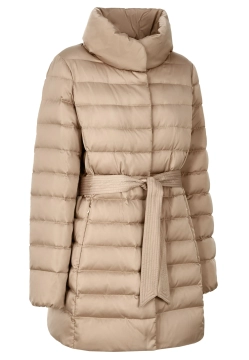 DŁUGA PUCHOWA KURTKA Z PASKIEM DAMSKA GEOX FILL POWER 500 W5626N T3122
