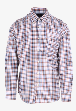 BAWEŁNIANA KOSZULA MĘSKA Z DŁUGIM RĘKAWEM W KRATĘ ASCOT SPORT 15284209