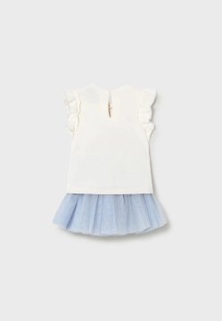 KOMPLET DZIEWCZĘCY T-SHIRT I SPÓDNICA MAYORAL 1933