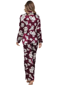 SATYNOWA PIŻAMA DAMSKA ZAPINANA NA GUZIKI PASTUNETTE 121252-210-3