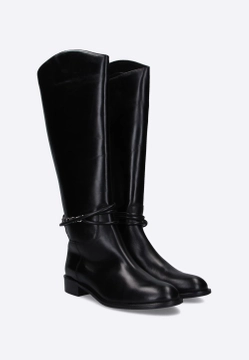 KOZAKI DAMSKIE WYSOKIE ZE SKÓRY SOLOFEMME 33956