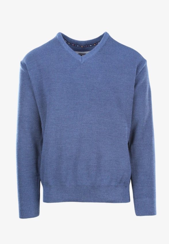 SWETER MĘSKI Z DOMIESZKĄ WEŁNY SAIL EXP 7053