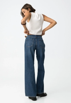 JEANSY DAMSKIE Z SZEROKIMI NOGAWKAMI TIFFOSI 10062699