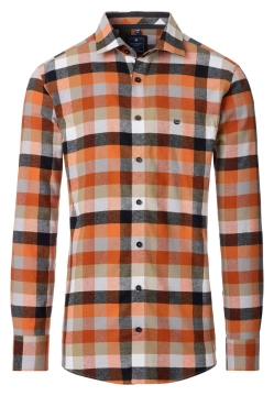 KOSZULA MĘSKA Z DŁUGIM RĘKAWEM W KRATĘ REDMOND 252115111