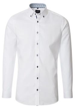 KOSZULA MĘSKA GŁADKA Z DŁUGIM RĘKAWEM BODY FIT VENTI 144326700