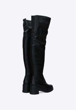 WYSOKIE, SKÓRZANE KOZAKI WONDERS H-4424