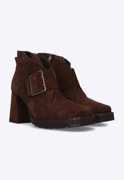 BOTKI DAMSKIE ZE SKÓRY ZAMSZOWEJ EXQUISITE 1393 WEL