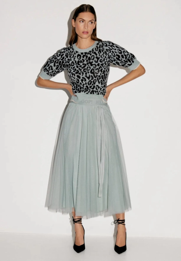 TIULOWA SPÓDNICA DAMSKA Z TASIEMKĄ Z LOGO JOOP! 30100212