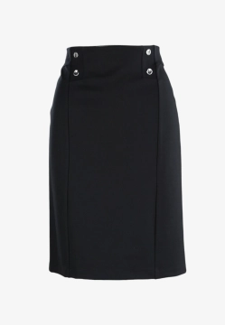 SPÓDNICA DAMSKA Z OZDOBNYMI GUZIKAMI Z MIESZANKI WISKOZY IBER MELIN PM