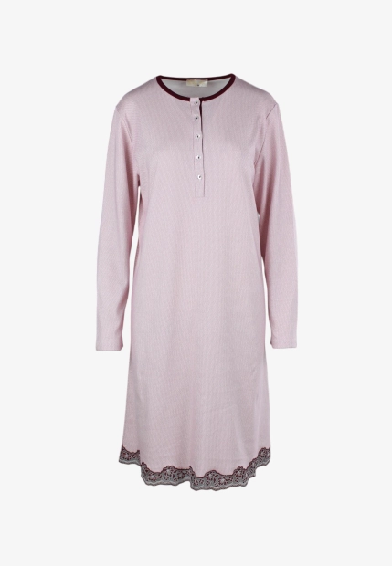 BAWEŁNIANA KOSZULA NOCNA OZDOBIONA KORONKĄ PRIMA ROSA 888 4 PR