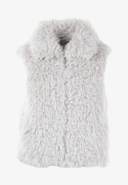 KAMIZELKA DAMSKA ZE SZTUCZNEGO FUTERKA ZAPINANA NA ZAMEK CENSURED VWC691 FUR5