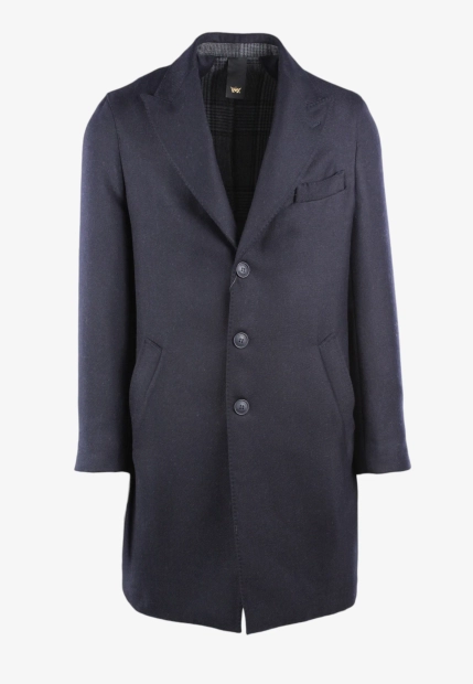 KLASYCZNY JEDNORZĘDOWY PŁASZCZ MĘSKI Z DOMIESZKĄ WEŁNY MULISH FARENHEIT