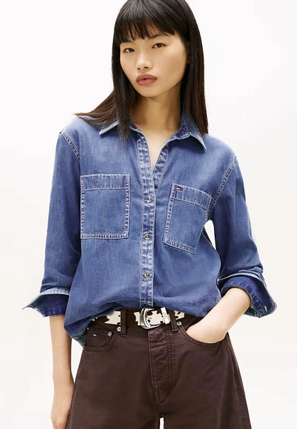 KOSZULA DAMSKA JEANSOWA TOMMY JEANS DW0DW22007