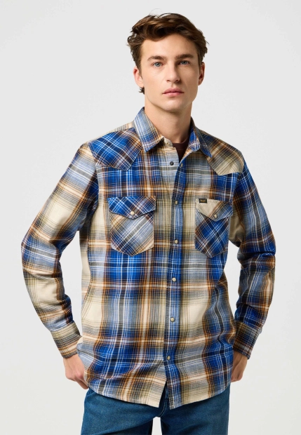 KOSZULA MĘSKA WRANGLER WESTERN INDIGO 112371431