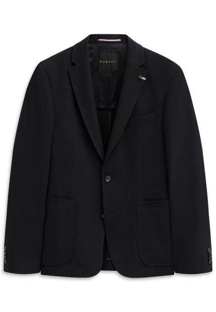 JEDNORZĘDOWA MARYNARKA MĘSKA Z DOMIESZKĄ WISKOZY BUGATTI 898133 89241