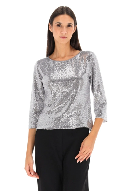 T-SHIRT DAMSKI Z CEKINAMI EKS 96350
