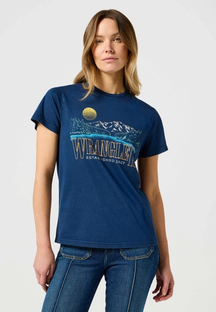 T-SHIRT DAMSKI Z KRÓTKIM RĘKAWEM WRANGLER 112356432