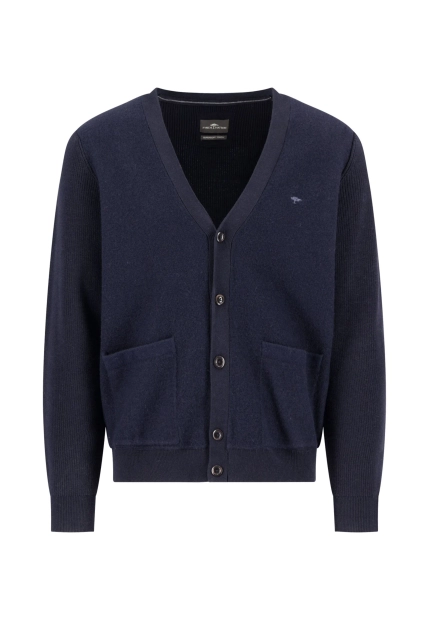 KARDIGAN MĘSKI Z MIESZANKI BAWEŁNY I WEŁNY Z KIESZENIAMI FYNCH HATTON 1509 322