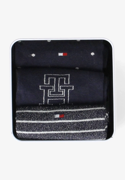 SKARPETY DAMSKIE 3 PARY W PUDEŁKU PRODUCENTA TOMMY HILFIGER 701236464C