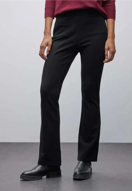 SPODNIE DAMSKIE Z WISKOZY ZE STRUKTURĄ STREET ONE 4 379787