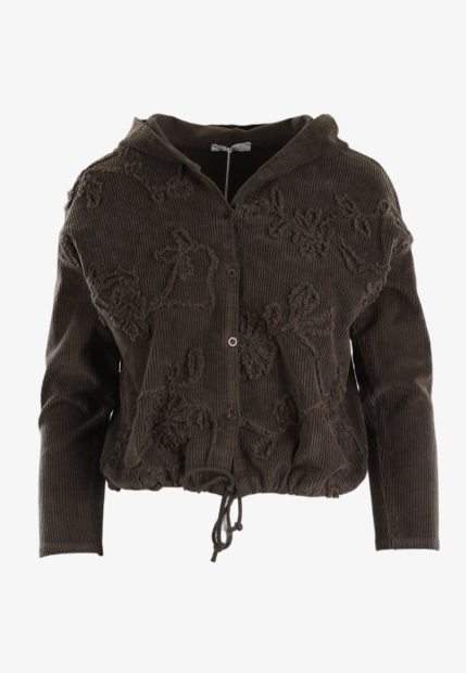 SZTRUKSOWA BLUZA DAMSKA Z KAPTUREM HAILYS TIP-25617