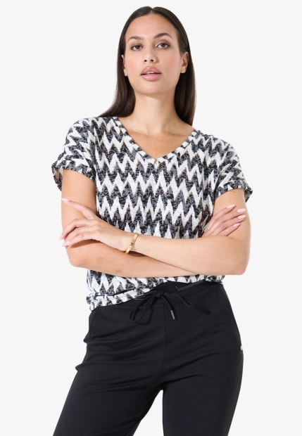 T-SHIRT DAMSKI Z KRÓTKIM RĘKAWEM GARCIA JEANS Z0064