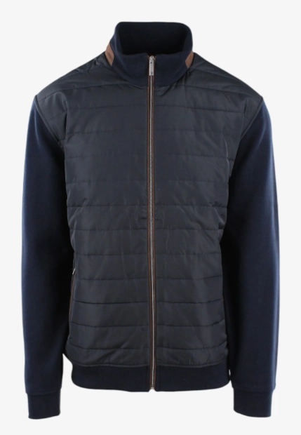 SWETER MĘSKIE Z PIKOWANYM PRZODEM BUGATTI 8700 85051D